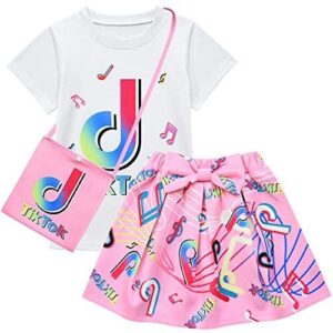3pcs TikTok Girl Skirt Sets