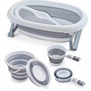 Foldable Baby Bath Tub Set with Support Seat + Accessories 31% off