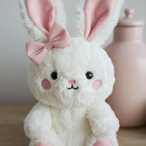 Soft bunny friend in cozy light